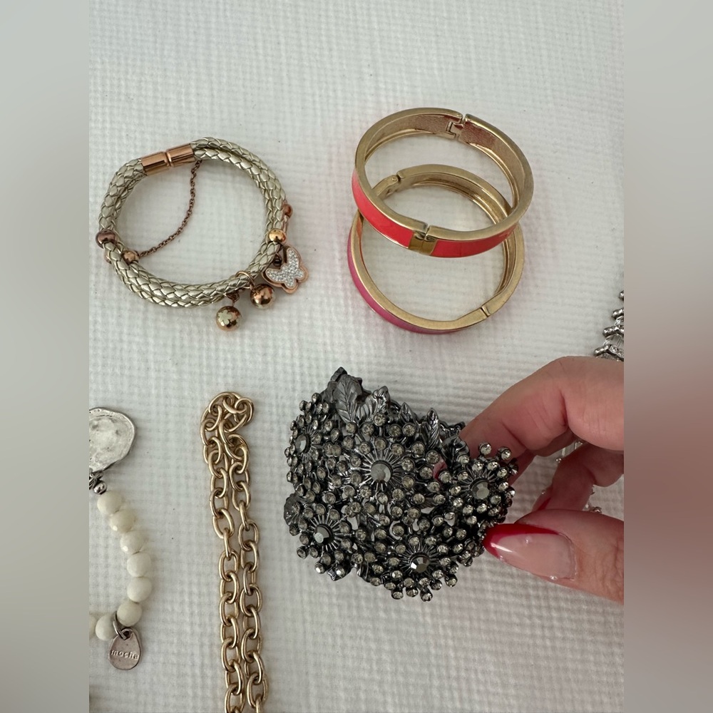Jewelry Bundle Bracelets Bangles Necklaces Earrin… - image 5